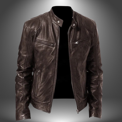 Cazel | Veste en cuir artisanal pour homme