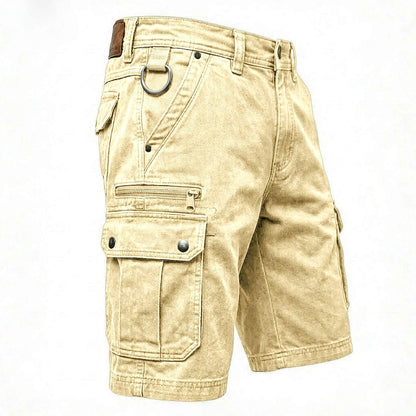 Mads™ | Funktionelle denim cargo-shorts